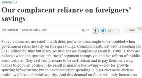 170407 - Foreign debt editorial